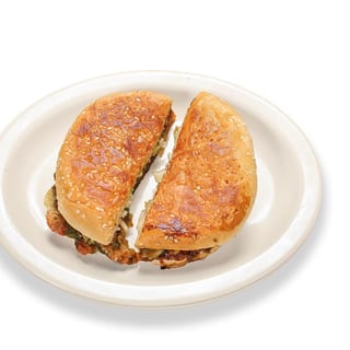 Chicken Chapli Bun Kabob