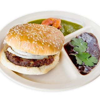 Beef Shami Bun Kabob