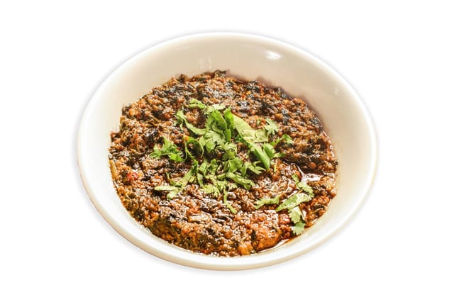 Beef Qeema Palak.