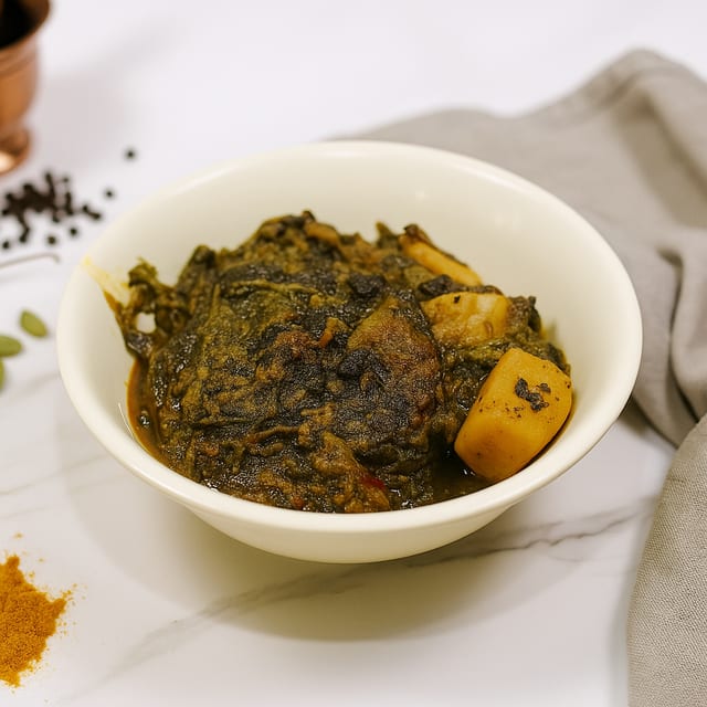 Palak Aaloo (Spinach & Potato).