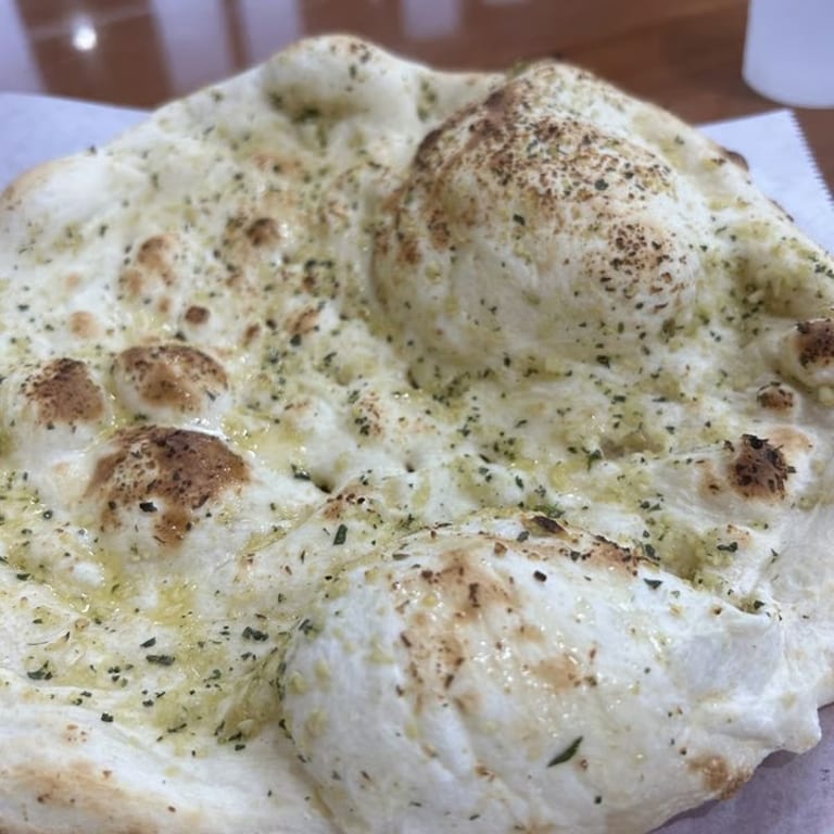 Delicious Garlic Naan Awaits